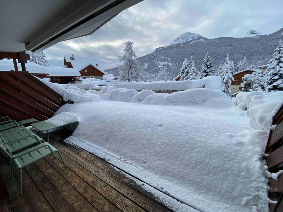 Appartement 4 Pers Grande Terrasse Vue Pistes Ski 생샤프리 외부 사진
